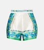 Vivianna printed high-rise shorts