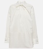 Saletta pinstripe cotton and silk shirt