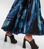 Antiparos pleated maxi dress