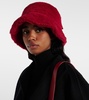 Figura wool and silk teddy bucket hat