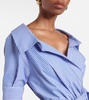 Lydia striped cotton midi dress