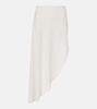 Asymmetric midi skirt