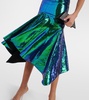 Sequined fishtail midi dress