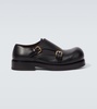 Helium leather monk strap shoes