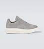 Oversized Retro suede platform sneakers