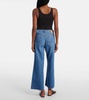 Saige mid-rise wide-leg jeans