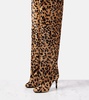 Decollete 90 calf hair over-the-knee boots