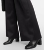 Zinnia pleated jersey wide-leg pants