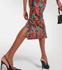 Floral off-shoulder midi dress