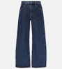 Low Curve mid-rise barrel-leg jeans