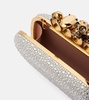 Skull Knuckle embellished clutch