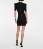 Ribbed V-neck mini dress
