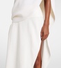 Asymmetric midi skirt