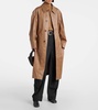 Belted cotton raincoat