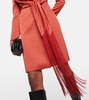 Maura wrap satin minidress