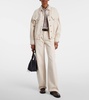 Monili beaded cotton and linen jacket