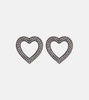 Embellished heart earrings