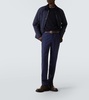 Corduroy-trimmed field jacket