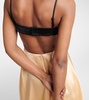 Embroidered cutout gown