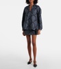Anemone wool-blend jacquard shirt