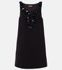 Delis sequined cutout crêpe minidress