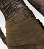 Velvet cargo miniskirt