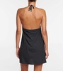 Embellished halterneck minidress