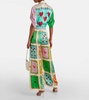 Rummy printed silk satin palazzo pants