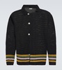 Harbor Stripe crochet cotton cardigan