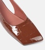 Ane patent leather slingback flats