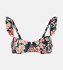 Kiwi Danza floral bikini top
