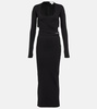 Jersey midi dress