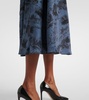 Kiera printed silk midi dress