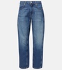 Le Mans high-rise cropped wide-leg jeans