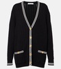Cable-knit cotton cardigan