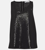 Pistoia sequined georgette top