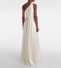 Bridal Pamela draped silk satin gown