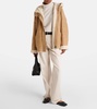 Monili shearling-lined leather mules