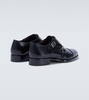 Leather monk strap shoes