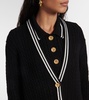 Cable-knit cotton cardigan