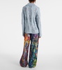 Distressed cotton and wool sweater