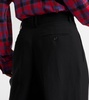 Lilas wool and linen-blend wide-leg pants
