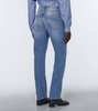 Mid-rise straight jeans