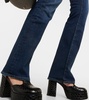Low-rise bootcut jeans