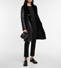 Britanny reversible leather and shearling coat