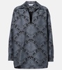 Anemone wool-blend jacquard shirt