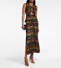 Nome floral silk satin top