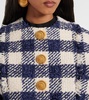 Checked tweed jacket
