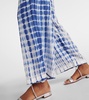 Tie-dye silk palazzo pants