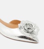 Paris Rose mirrored leather ballet flats
